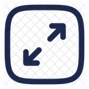 Maximize Square Minimalistic Arrow Ui Icon