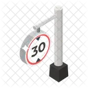 Road Sign Speed Sign Road Symbol Icon