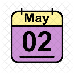 May Icon - Download in Colored Outline Style