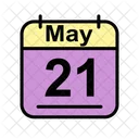 May Calendar Date Icon