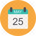 May Calendar Date Icon