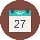 May Calendar Date Icon