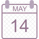 May Calendar Date Icon