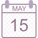 May Calendar Date Icon