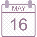 May Calendar Date Icon