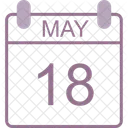 May Calendar Date Icon