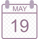 May Calendar Date Icon