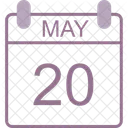 May Calendar Date Icon