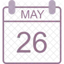 May Calendar Date Icon