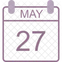 May Calendar Date Icon