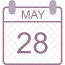 May Calendar Date Icon