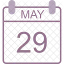 May Calendar Date Icon