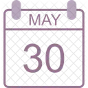 May Calendar Date Icon