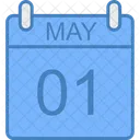 May Day Calendar Icon