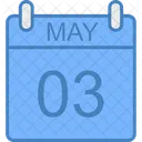 May Day Calendar Icon