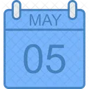 May Day Calendar Icon