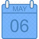 May Day Calendar Icon