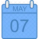 May Day Calendar Icon