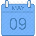 May Day Calendar Icon