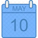 May Day Calendar Icon