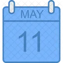 May Day Calendar Icon