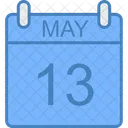 May Day Calendar Icon