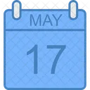 May Day Calendar Icon