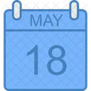 May Day Calendar Icon