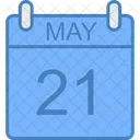 May Day Calendar Icon