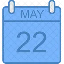 May Day Calendar Icon