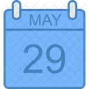 May Day Calendar Icon