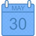 May Day Calendar Icon