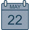 5 月、カレンダー、日付 アイコン