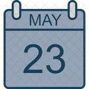 5 月、カレンダー、日付 アイコン