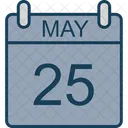 5 月、カレンダー、日付 アイコン