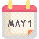May Labor Day Calendar Icon