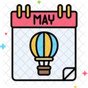 May Calendar Date Icon