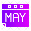 May Appointment Calendar Icon