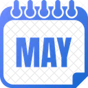 May Month Of May Calendar Of May Icon
