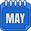 May Month Of May Calendar Of May Icon