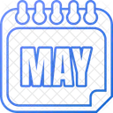 May Month Of May Calendar Of May Icône