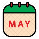 Day Date And Month Filled Outline Icon