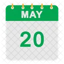 May Calendar  Icon