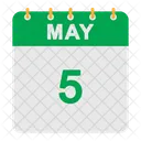 May Calendar  Icon