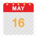 May Calendar  Icon