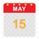 May Calendar  Icon