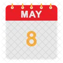 May Calendar  Icon