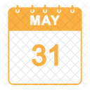 May Calendar  Icon