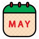 Day Date And Month Filled Outline Icon