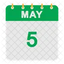 May Calendar  Icon